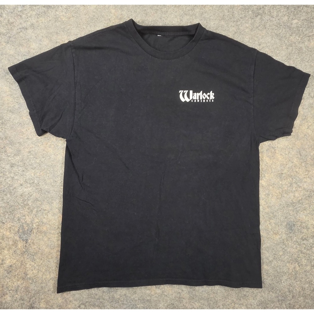Warlock Cabinets Black Graphic T-Shirt Mens Medium Est 2020 Boutique Amp Gear